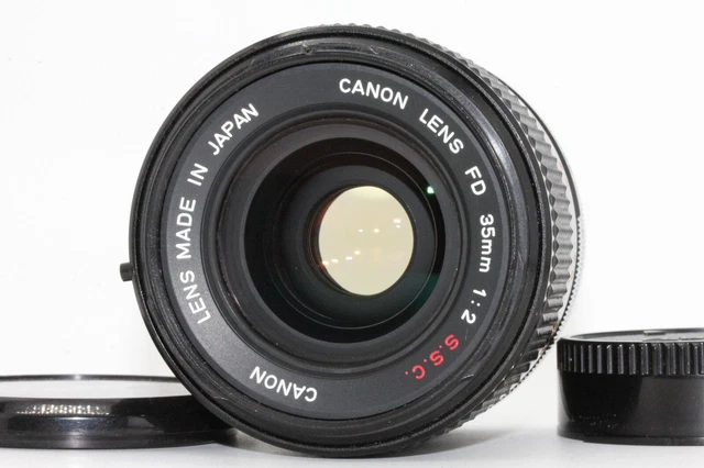 [N MINT Concave!!] Canon FD 35mm f/2 SSC S.S.C. MF Wide Angle Lens JAPAN
