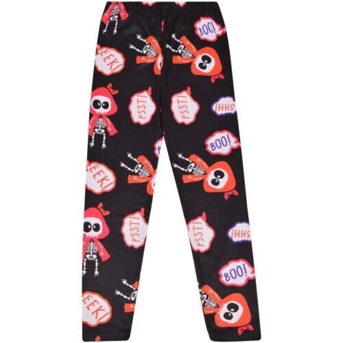 Bambine Legging Scheletro Stampa Morbido Comodo Halloween Party Leggings 5-13