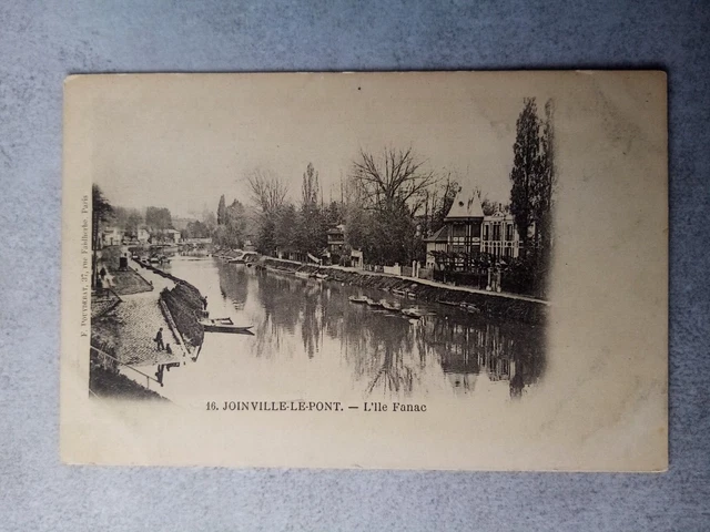 Cpa Joinville Le Pont L Île Fanac