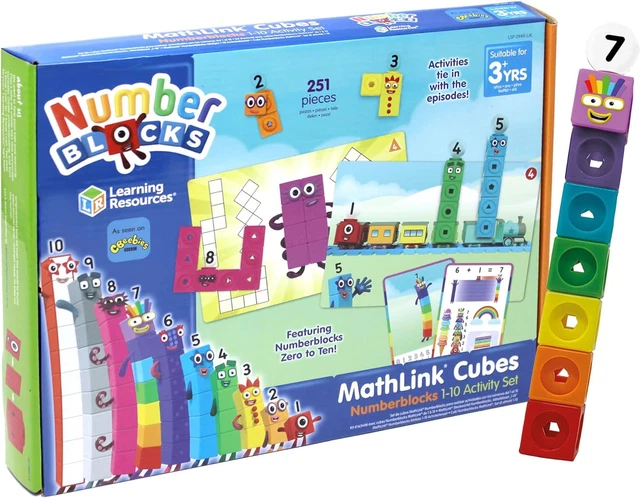LEARNING RESOURCES LSP0949-UK MathLink Cubes Numberblocks 1-10 Activity ...
