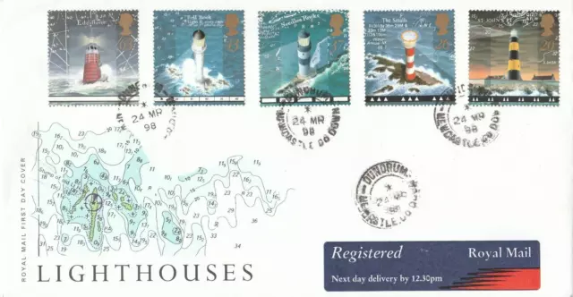 1998 Lighthouses Issue Dundrum Co Down Cds See Notes Below