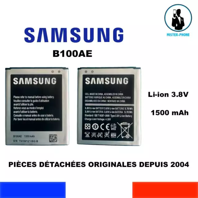 BATTERIE ORIGINE SAMSUNG B100AE 1500mAh GALAXY STAR PRO DUOS ACE 3 TREND LITE