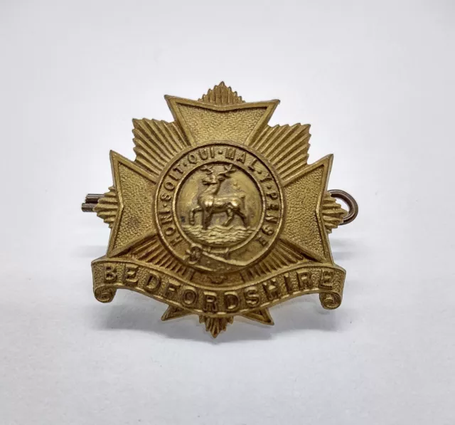 Rare Ww British Army Bedfordshire Regiment Cap Badge Pre Original Picclick