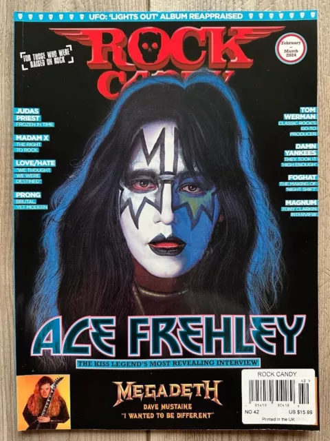 ROCK CANDY Magazine ACE FREHLEY KISS Legend Interview Issue 42 Feb Mar 2024 UFO