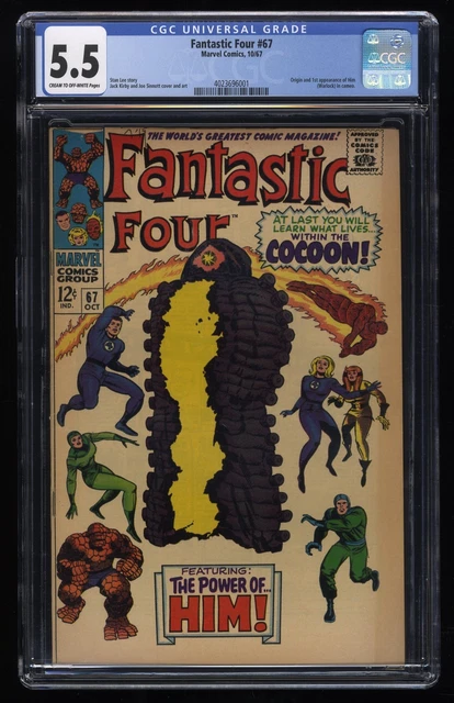 Fantastic Four #67 CGC FN- 5.5 1st Appearance HIM / Adam Warlock! Marvel 1967