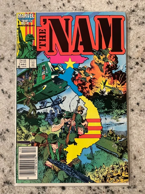 The 'Nam # 1 NM Marvel Comic Book Vietnam War Series 1986 J923