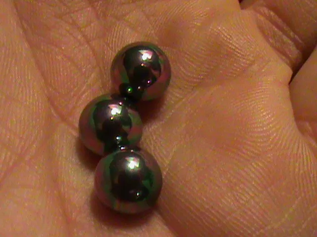 FANTASTIC Majorca Pearls Black Peacock Luster 1/2 Drilled Super Look 50 pcs!!