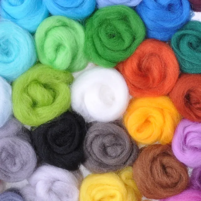 40 Colour DIY Felt Needles Tool Gift Wool Needle Kit Felting Mat Starter Set