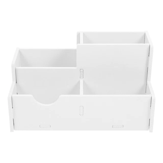Organizador de fabricación de cosméticos soporte de cepillo blanco multiusos soporte para lápiz