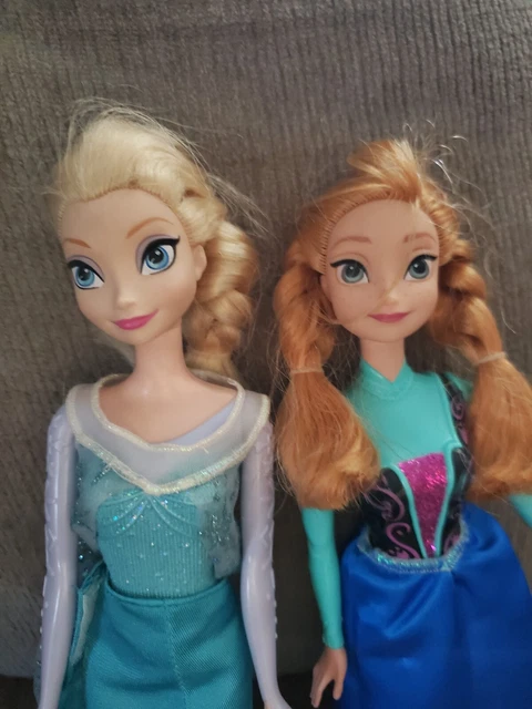 DISNEY FROZEN ELSA And ANNA Barbie Dolls Mattel 9 50 PicClick