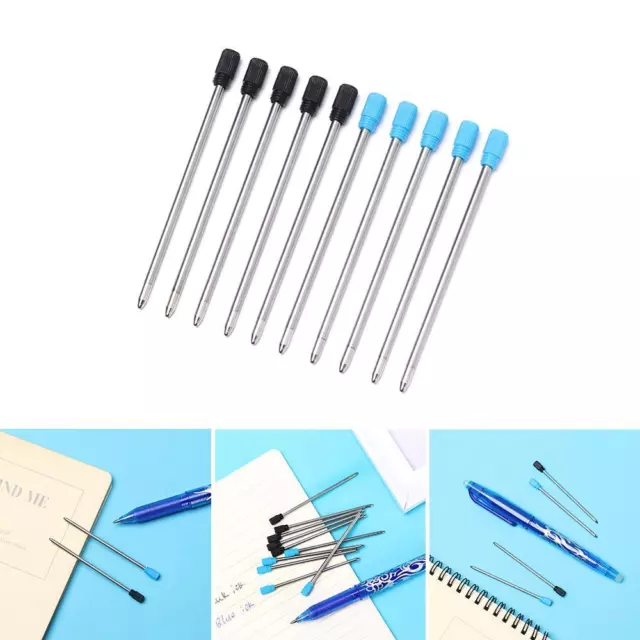 Supplies Signature Blue/Black Ink Metal Ballpoint Pen Refills Medium Nib Core