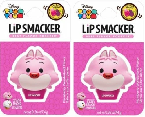 Lip Smacker Disney Tsum Tsum Cheshire Cat Plumberry Wonderland-0.26 oz.Pack of 2