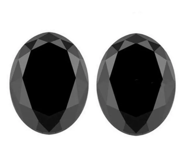 2 piezas de 1,0 quilates cada uno de diamante de talla ovalada, par de...