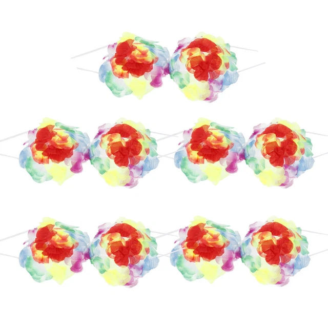 5pcs Hawaiian Leis Hawaiian Hula Jupe Hawaii Jupe