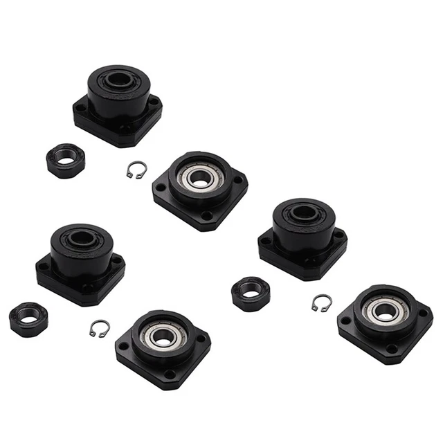 6x FK12 FF12 Halterung für Umlauf Spindel 1605 FK12 Feste Seite FF12 SU4F4
