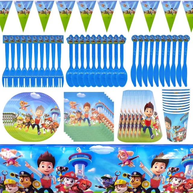 Paw Patrol Birthday Party Supplies Tableware Decorations Balloons Banner Plates