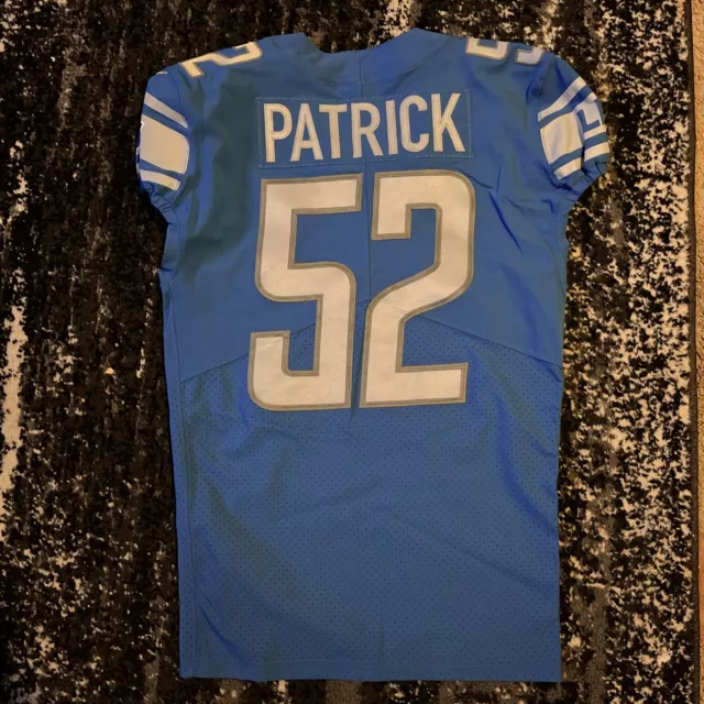 2021 detroit lions #52 patrick game issued nfl football jersey