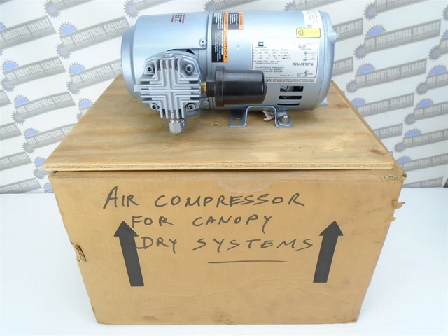 GAST - 3HBB-32-M300X - TWIN PISTON AIR COMPRESSOR PUMP - 115V/60Hz - 1PH -NEW