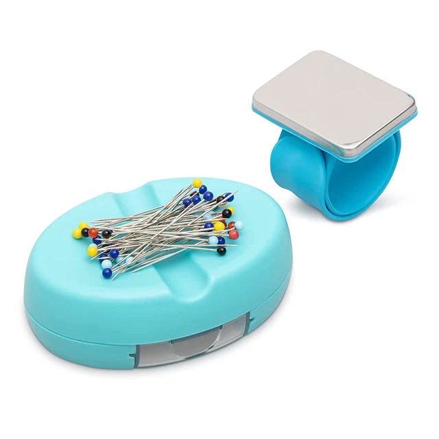 Magnetic Pin Cushion With Bonus Wristband Pin Holder