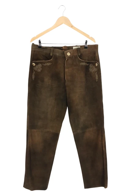 Pantaloni in pelle Country Maddox uomo marroni taglia 52 L30