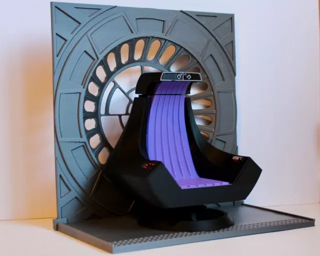 Emperor Palpatine Throne for Star Wars Black Series & Window Backdrop 3D Printed