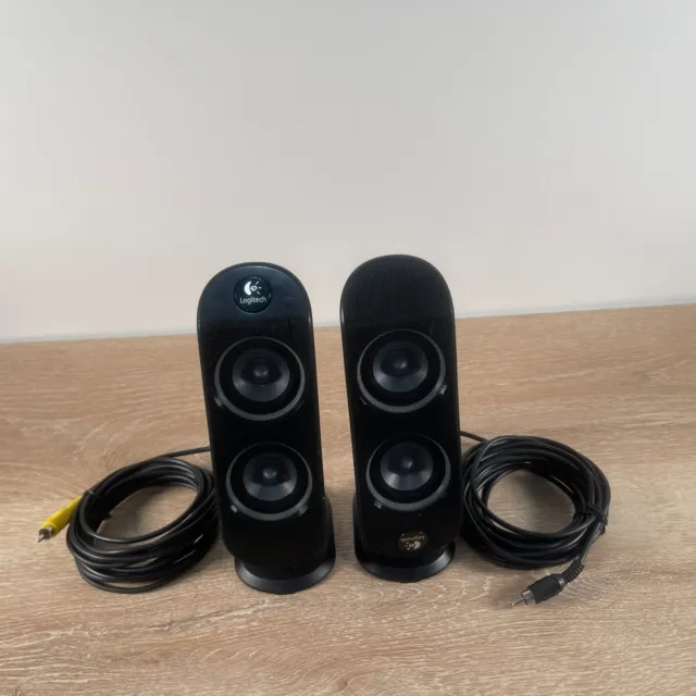 Logitech X-530 5.1 Replacement REAR  Right AND Left Speaker (Black & Yellow)