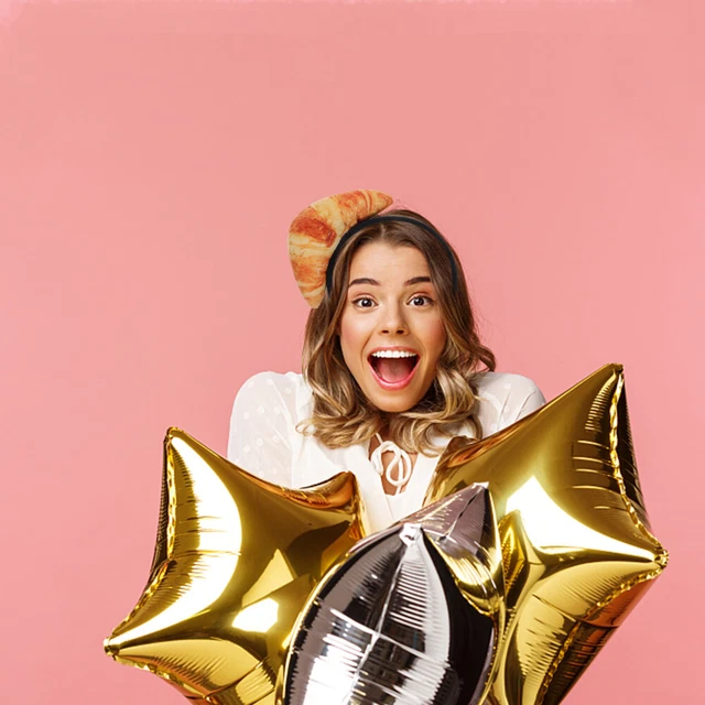 CROISSANT HEADBAND COSTUME Headbands Novelty Dress Up Halloween Hair