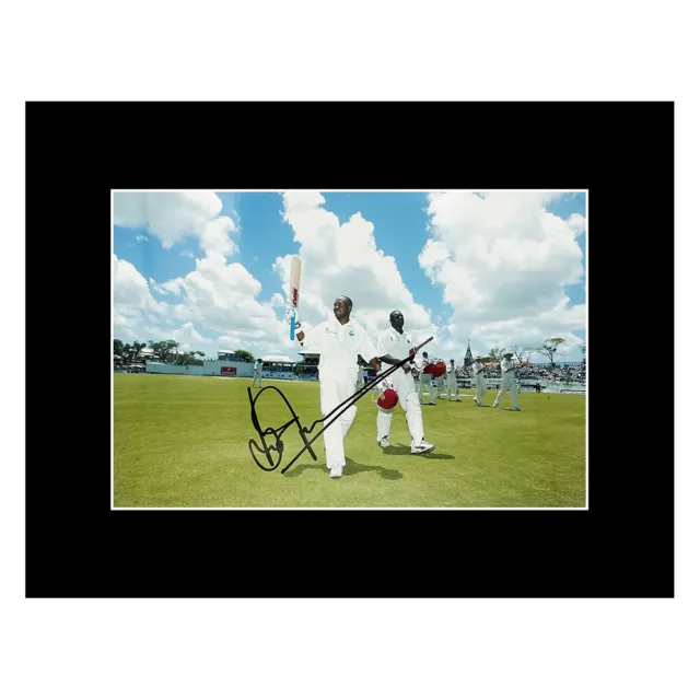 Signed Brian Lara Photo Display 16x12 - West Indies Cricket Icon +COA