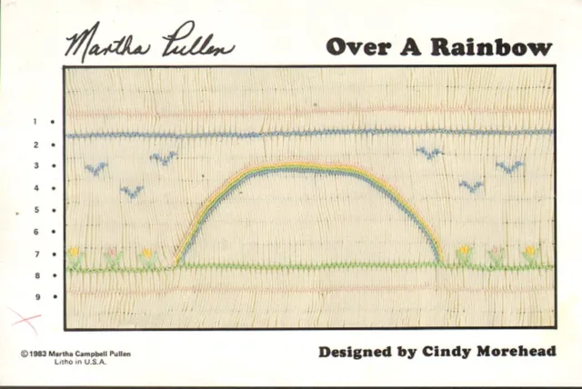 Over a Rainbow, Martha Pullen, Diseñado por Cindy Morehead, Smocking Plate 1983