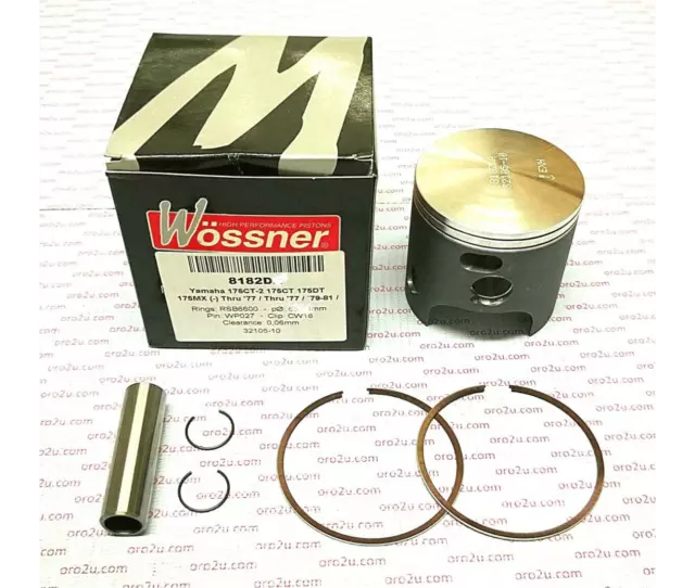 YAMAHA 175 DTMX - 74/83 - KIT PISTON WOSSNER 67.44 mm / 8182D150