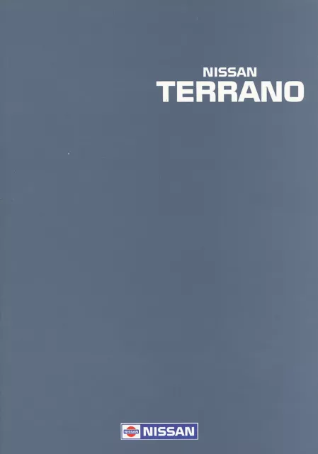 Nissan Terrano Prospekt 1990 NL brochure broschyr catalogus prospectus catalog