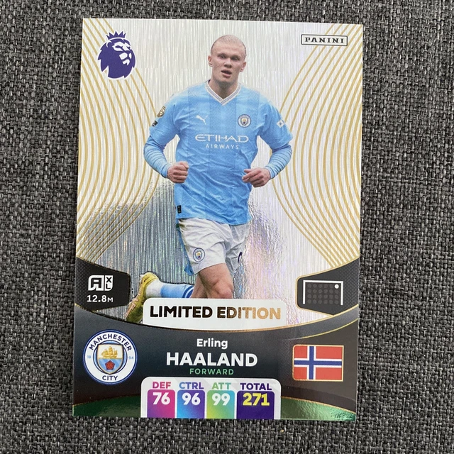 PANINI PREMIER LEAGUE Adrenalyn 2024 Erling Haaland Signature/Limited