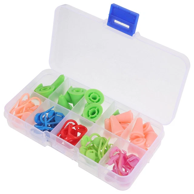 SUNNYCLUE 48 Marqueurs De Mailles Au Crochet - Petites Fleurs Feuilles Avec Fermoirs Homard