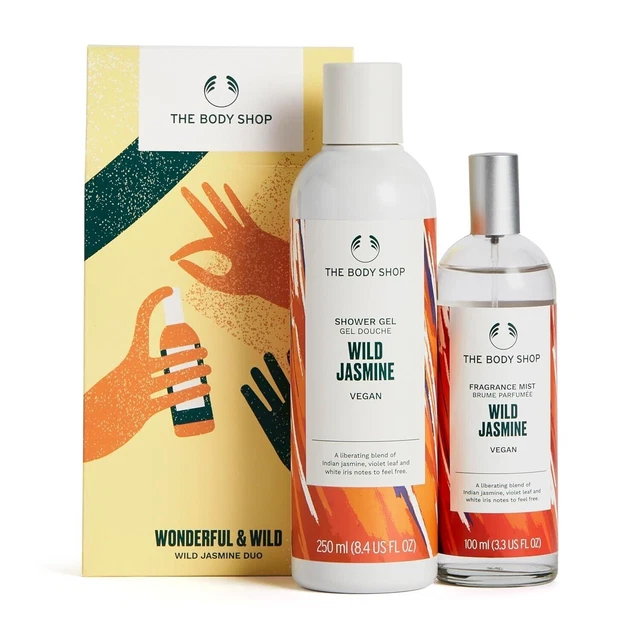 THE BODY SHOP Wild Jasmine Shower Gel and Body Mist Gift Set 1Pack Free