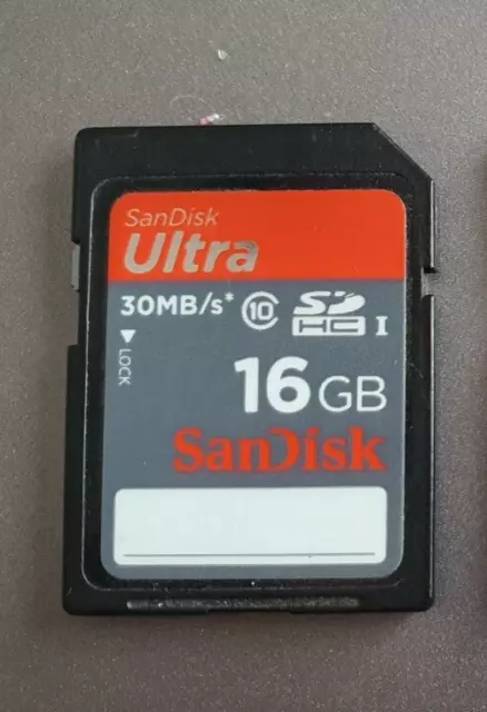 SanDisk Ultra  16gb SDHC Memory Card Data Storage Class 10 , 30MB/s , SD