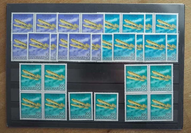 1978 San Marino; 120 komplette Jahrgänge mit Flugpost, **/MNH, ME 972,- 3