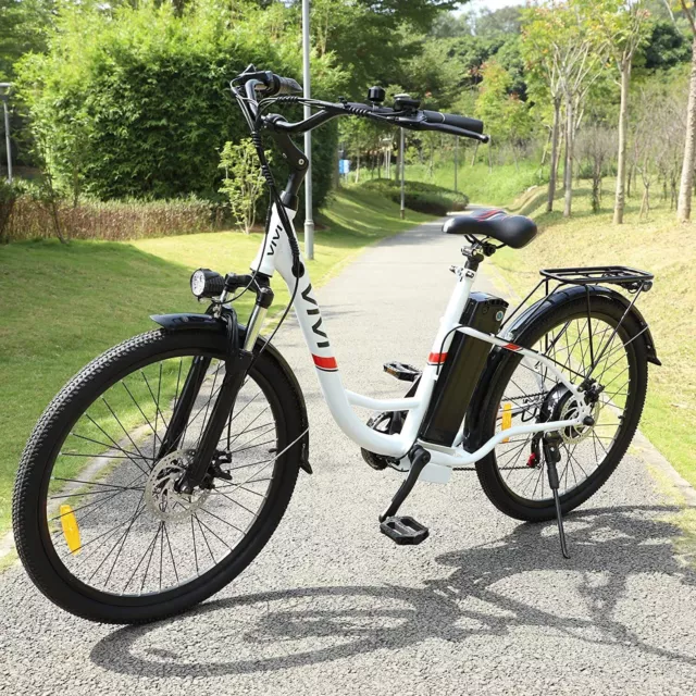 500W 26In Electric Bike Commuting Bicycle 48V Removeable LI-Battery City EBike/。