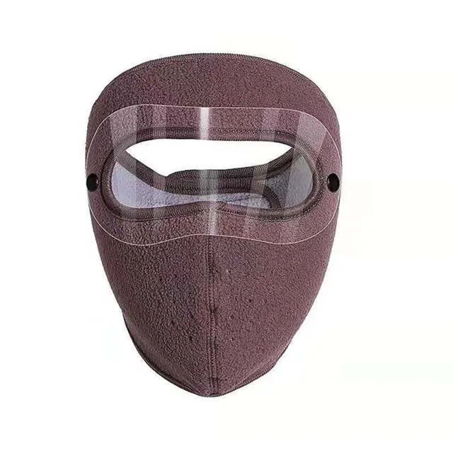 Máscara facial de ciclismo de invierno con gafas a prueba de niebla cálida cubierta facial completa JW