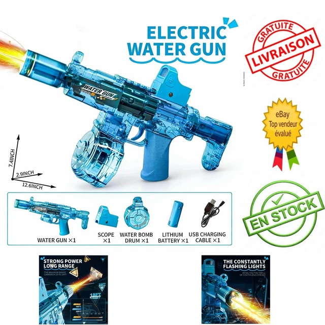Kim Play Recharge 1000 Billes 6 Mm Jaune Fluo – Pistolet à Billes Enfant – Récipient Biberon – Rechargement Rapide – Dès 3 Ans