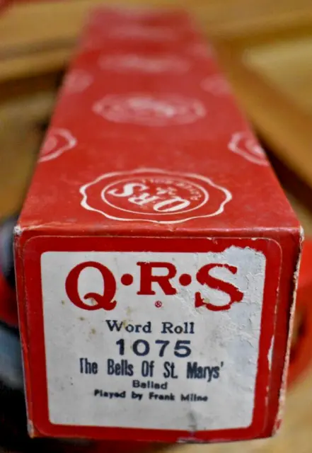 QRS Player Piano Word Roll The Bells Of St Mary’s 1075 Frank Milne