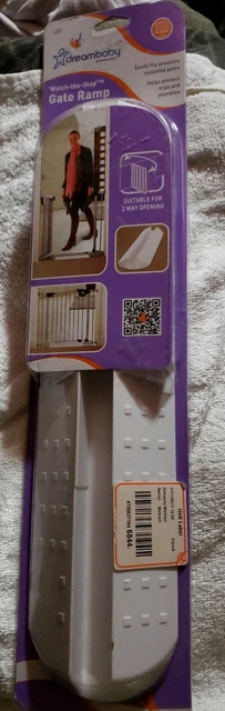 New Dreambaby Watch the Step Baby Gate Ramp Prevent Tripping Over Gate