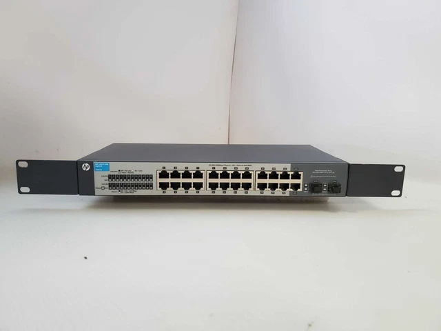 HP ProCurve 1410-24G Gigabit Switch J9561A + Rackmount Ears Q)