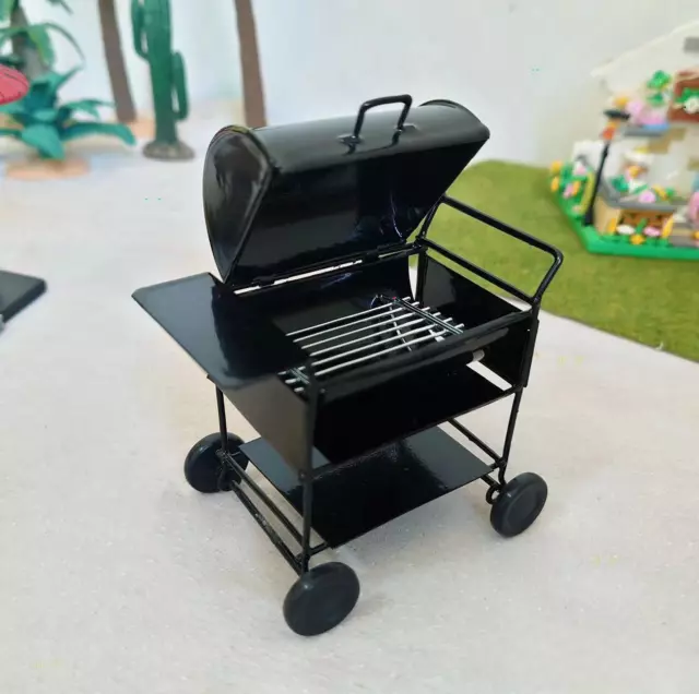 1:12 Dollhouse Miniature BBQ Oven Grill Barbecue Tool Decoration Accessories