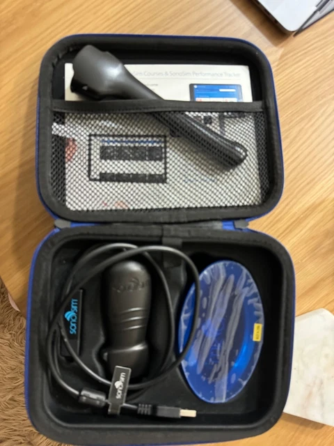 SONOSIM Ultrasound Training Simulator Hands On Scanning w/ Case (GREAT COND)