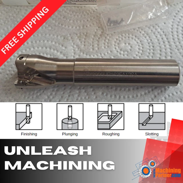 Machine Shop-Mitsubishi APX3000UR163FA12SA  1'' 90 DEG INSERT END MILL AOMT