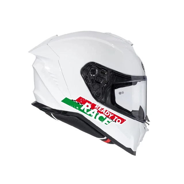Adesivi 3D A Cupola Bandiera Italiana - 2 Pezzi Per Auto, Moto E Casco - 50x40mm