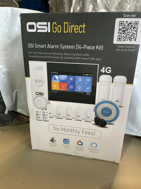 OSI Wireless WiFi Smart Home Security DIY Alarm SYSTEM-14 Piece OSI Wireless WiFi Smart Home Security DIY Alarm SYSTEM-14 Piece