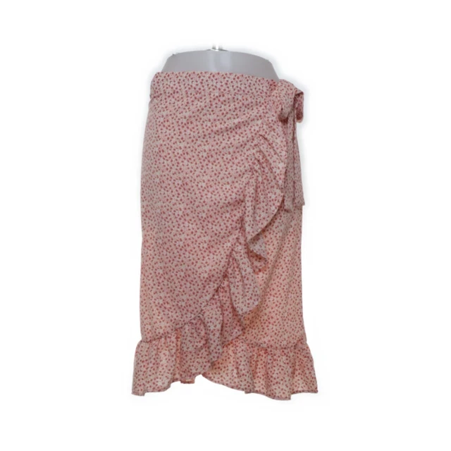 VILA Clothes, Wickelrock, Größe: 38, Rot/Pink