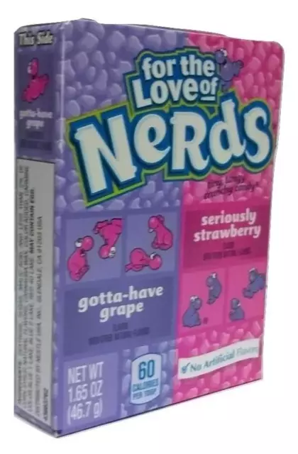 For The Love Of Grape And Strawberry Nerds 46.7g American Sweets