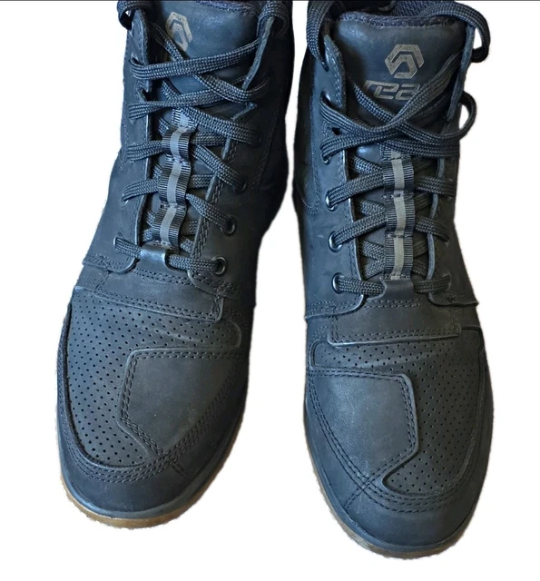 Motocross Men Rider REAX FULTON AIR CE Motorcycle Riding Shoes Men's US 10 Black Leather ...